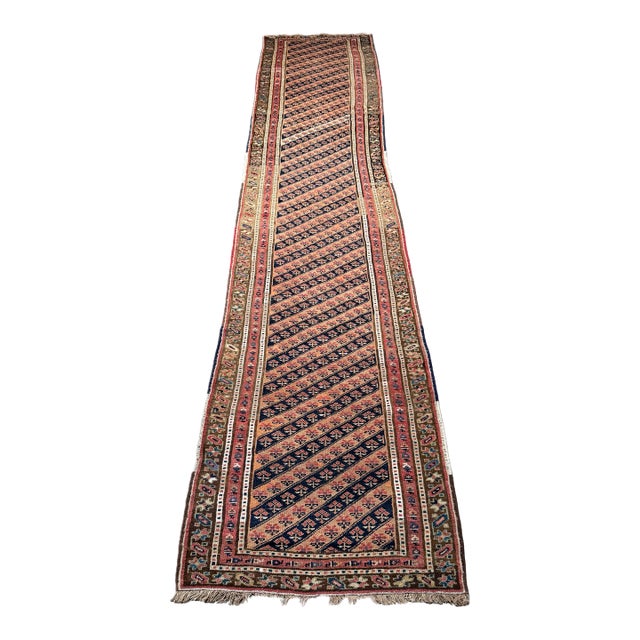 Persian Antique Lory Tribal Gallery Runner Rug - Circa 1880 For Sale