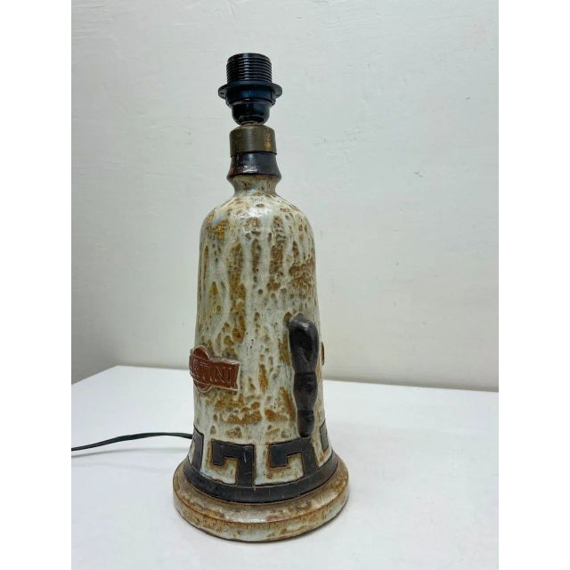 1960s Ceramic Martini Bottle Table Lamp, Italy, 1960s For Sale - Image 5 of 8
