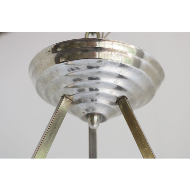 French Art Deco Pendant Light from Muller Freres Luneville, 1930s For Sale - Image 9 of 15