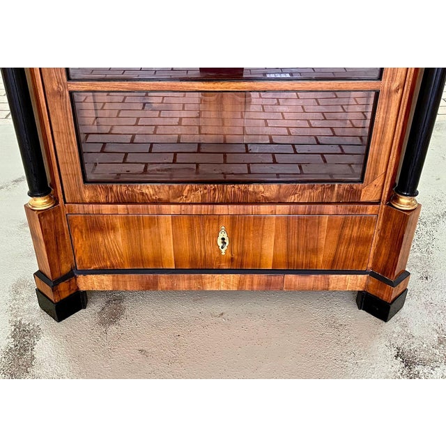 19th Century Empire Display Cabinet with Mystical Figures, Germany, 1850s For Sale - Image 15 of 18