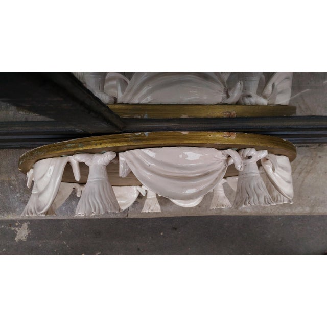 6-Light Ceiling Light in White Egle Pozzi Porcelain, 1963 For Sale - Image 9 of 14