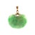 Modern Late 20th-Century Carved Jadeite 18 Karat Bail Pendant For Sale - Image 3 of 5