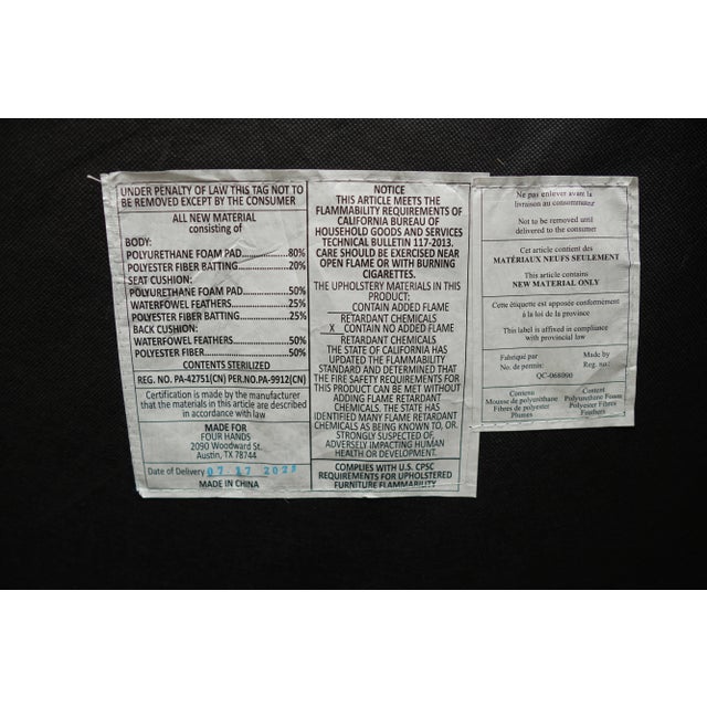 Gray Four Hands Everly Tete a Tete Chaise Daybed For Sale - Image 8 of 12