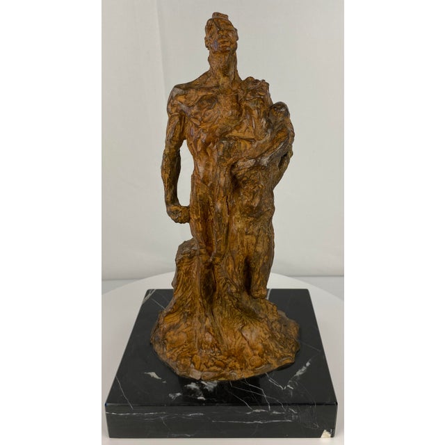 Bronze Modernist Figurative Sculpture by Mercè Riba For Sale - Image 15 of 16