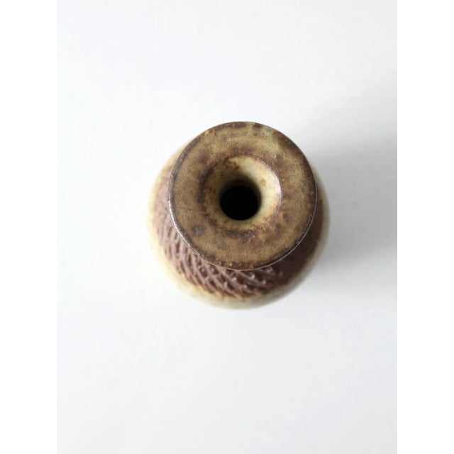Contemporary Vintage Studio Pottery Vase For Sale - Image 3 of 8