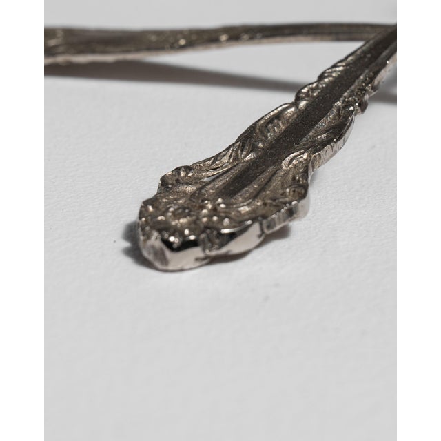Metal Early 20th Century France Black Silver Candlestick For Sale - Image 7 of 16