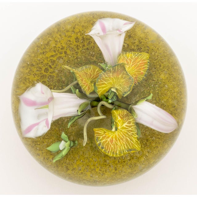 Paul Stankard Botanical Glass Paperweight, 2003 For Sale - Image 12 of 12
