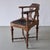 Animal Skin Antique Carved Corner Chair with Leather Seat For Sale - Image 7 of 10