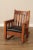 Mission Harden Antique Mission Oak and Leather Rocker For Sale - Image 3 of 12