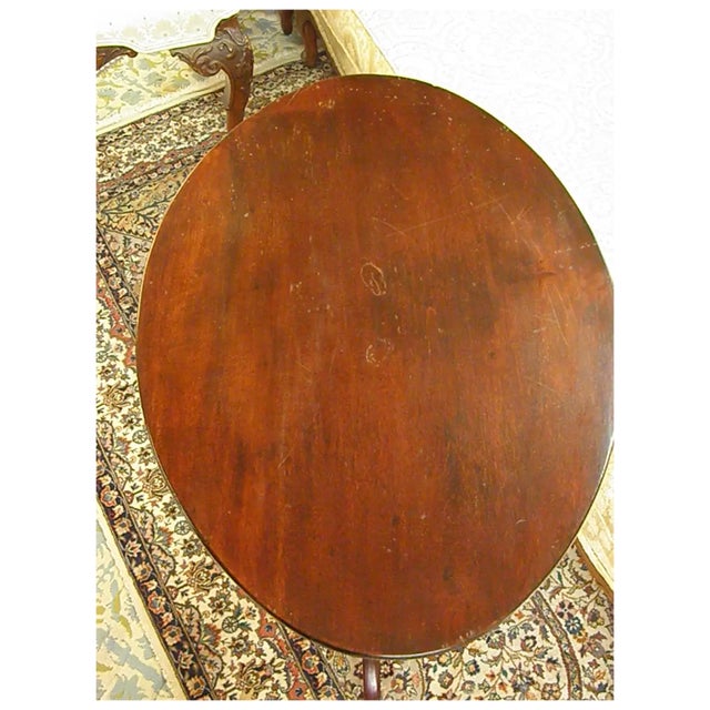Early 19th Century 18th Century Mahogany American Tilt Top Tea Table or Candle Stand For Sale - Image 5 of 16