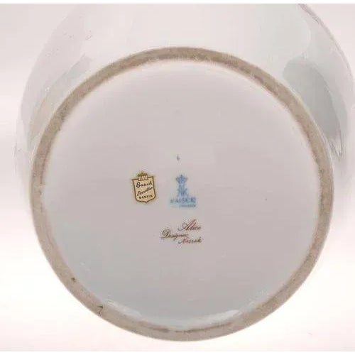 Second half of 20th century. Porcelain, painting, gilding. 56x26 cm.