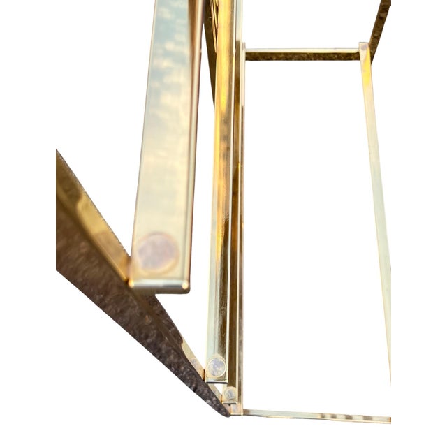 Brass Etagere Shelf Postmodern For Sale In New York - Image 6 of 8