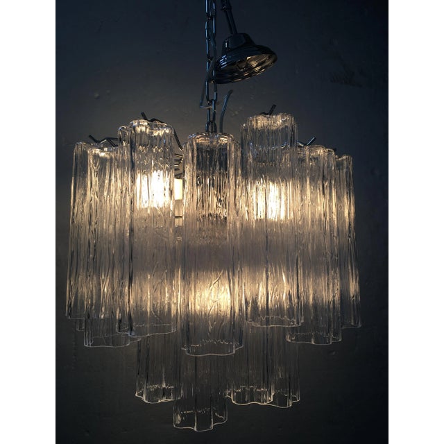 Metal Contemporary Murano Glass "Tronchi" Sputnik Chandelier For Sale - Image 7 of 9