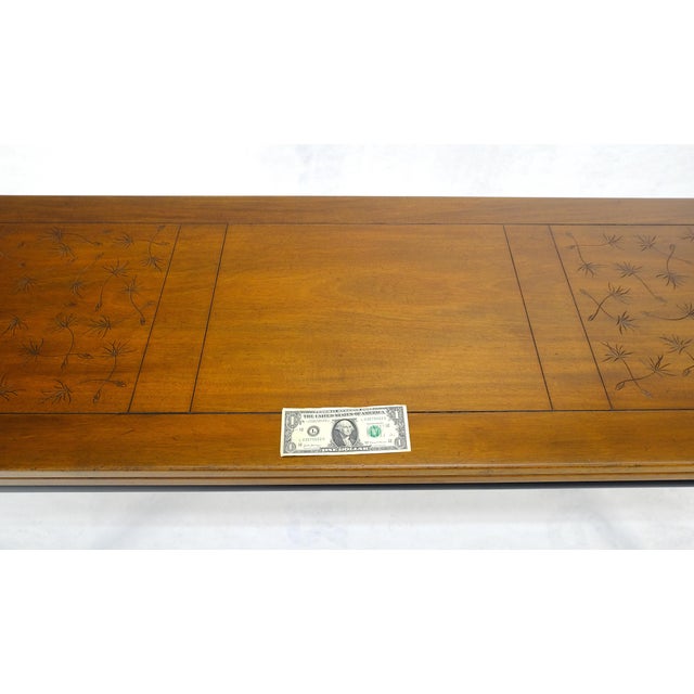 Kittinger Ebonized Base Flip Top 64” Long Console Dining Table c1960s MINT! For Sale - Image 16 of 18