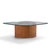 Brown Vladimir Kagan Mid Century Walnut Snail Coffee Table For Sale - Image 8 of 9