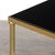 Mid-Century Modern Mid-Century Brass & Inset Vitrolite Top Accent Side Table W/ Fluted Detailing For Sale - Image 3 of 12