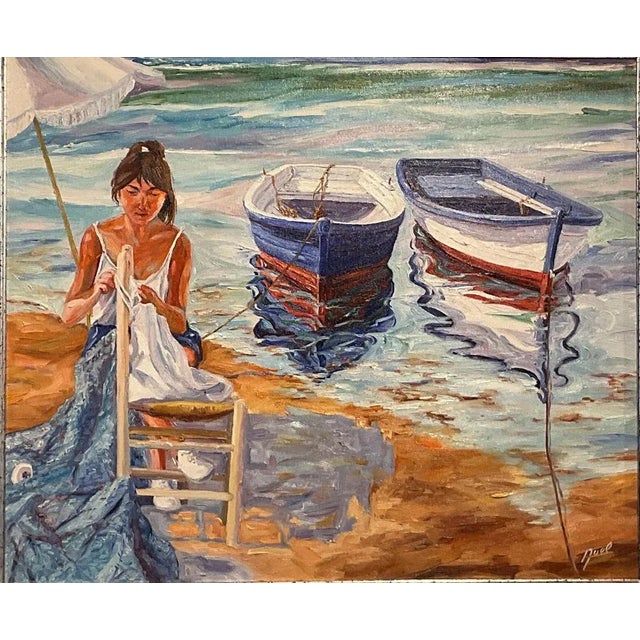 Contemporary Avel, Remendando, 2023, Oil on Canvas, Framed For Sale - Image 3 of 7