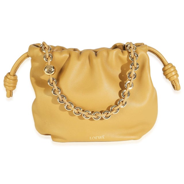 Beige Sahara Nappa Mini Flamenco Crossbody For Sale - Image 8 of 9