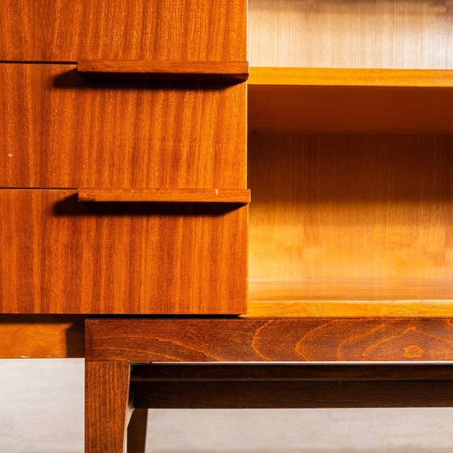 Large Mid-Century Glass Fronted Cabinet from Up Zavody, 1960s For Sale - Image 4 of 9