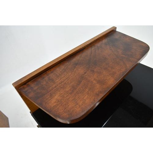 Bedside Tables attributed to Jindřich Halabala, Czechoslovakia, 1940s, Set of 2 For Sale - Image 10 of 18