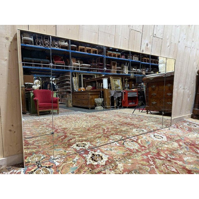 1970s Glass Bistro Mirror, 1970s For Sale - Image 5 of 9