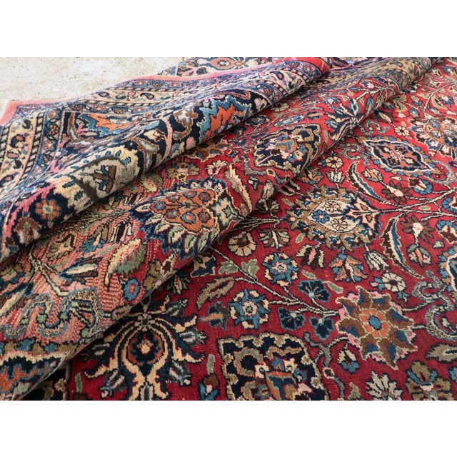Textile Traditional Persian Meshed Rug rug no.10284 For Sale - Image 7 of 7