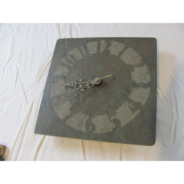 Stone Harpswell House Slate Clock For Sale - Image 7 of 11