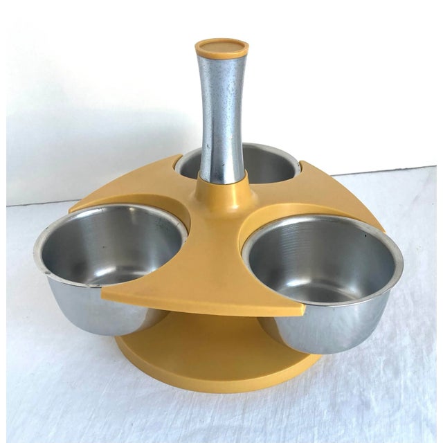 Vintage Mid-Century Condiment Relish Garnish Lazy Suzan For Sale - Image 11 of 11