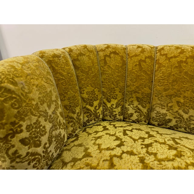 Vintage Danish Curved Banana Sofa, 1930s For Sale - Image 10 of 13