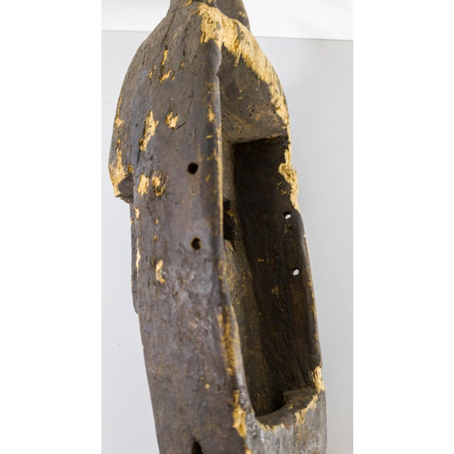 1970's African Tribal Carved Wood Bamana Bambara Kore Mask For Sale - Image 12 of 12