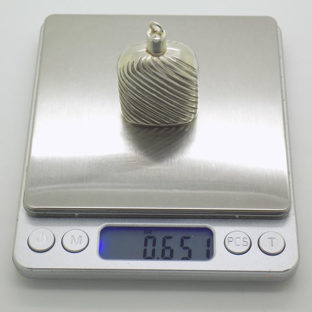 Vintage Italian Handmade Silver 800 Miniature Perfume Bottle, 1970s For Sale - Image 9 of 11