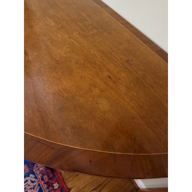 Brown Pair of Antique Demi Lunes Circa 1800 For Sale - Image 8 of 13