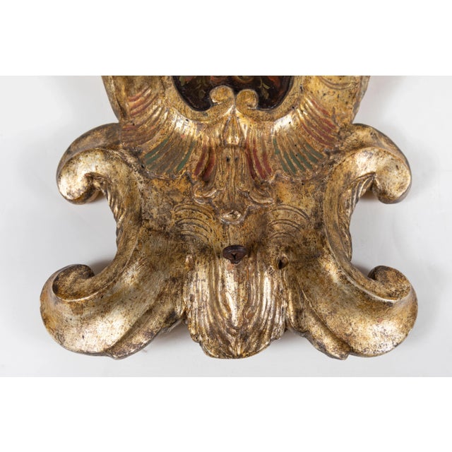 Whimsical, Polychrome Wall Plaques, circa 1805 - A Pair For Sale - Image 4 of 9