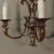 Pair of Antique Italian Wrought Iron and Painted Wood Sconces For Sale - Image 10 of 12