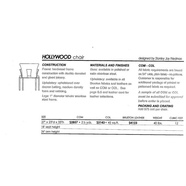 Attributed to Brueton Hollywood Side Chair For Sale In New York - Image 6 of 6