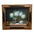 Vintage Hydrangeas and Fruit Still Life Oil on Canvas For Sale