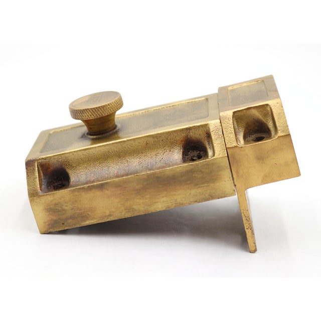 Traditional Reclaimed Brass Yale Surface Mount Rim Night Latch For Sale - Image 3 of 5