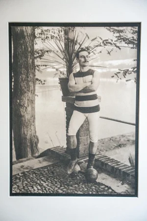 Massimo Badolato, A. G. Vaudano in a Swimmer's Uniform, One of the Founders of Rari Nantes Torino, 2024, Photograph