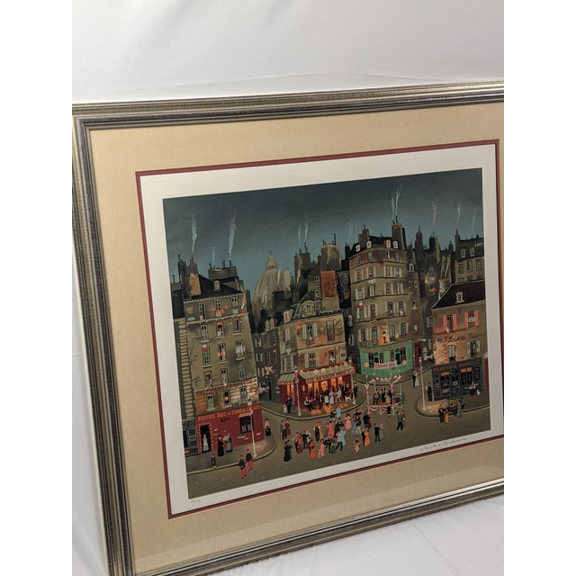 Late 20th Century Michel Delacroix "Le Grand Bal" Pencil Signed & Numbered Limited Edition Lithograph 146/150, Professionally Framed For Sale - Image 13 of 16