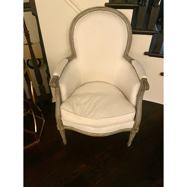 Early 20th Century Louis XVI–style Bergère Armchairs- Pair For Sale In Atlanta - Image 6 of 6