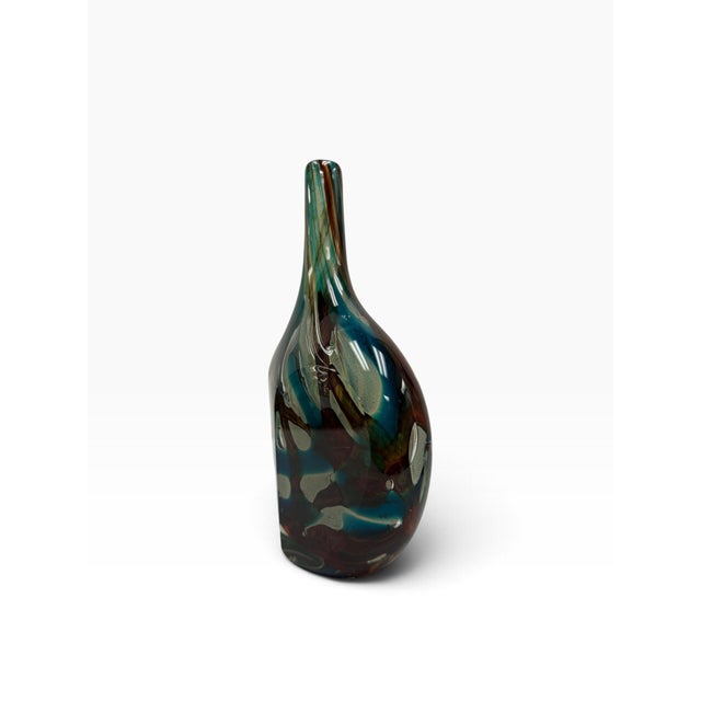 Mid-Century Modern Signed 1959 Mid-Century Kosta Vicke Lindstrand Swedish Art Glass Teardrop Vase For Sale - Image 3 of 9