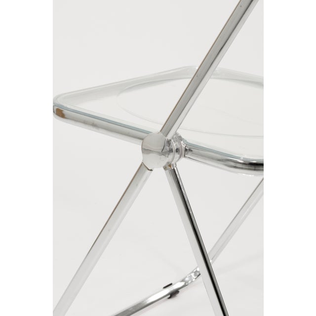 1970s Set of 4 Pila Folding Lucite Chairs by Piretti for Castelli With Original Box For Sale - Image 5 of 9