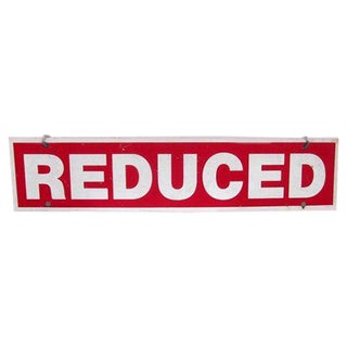 Vintage Sign Metal Enamel Industrial Salvage For Sale