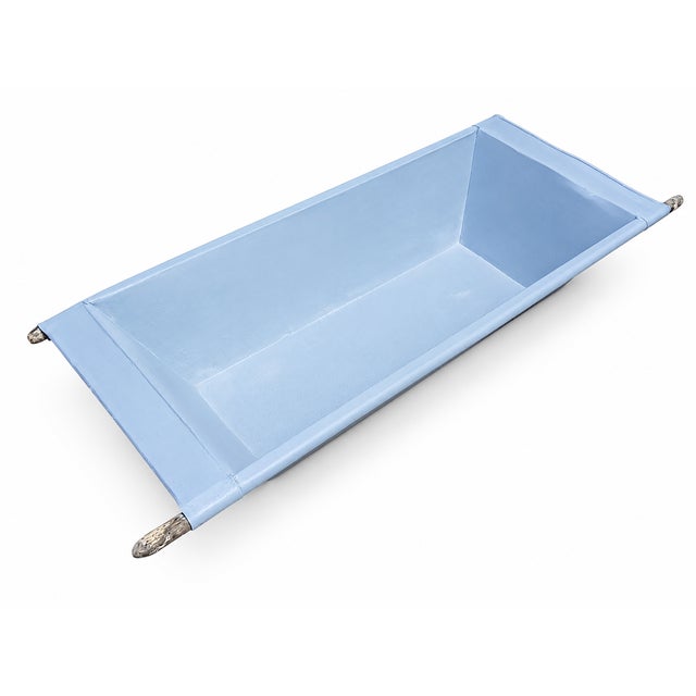 Large Vintage Galvanized Steel Farmhouse Sink, 1950s, in Very Good conditions. Designed 1950 to 1959 This piece is...