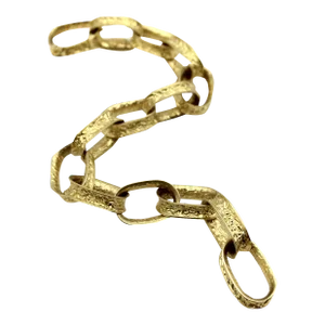 18k Gold Vintage Oval Link Bracelet