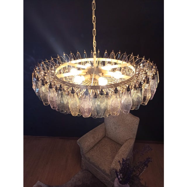 Murano Glass Chandelier in 185 Multicolored Glasses, 1990s For Sale - Image 17 of 18