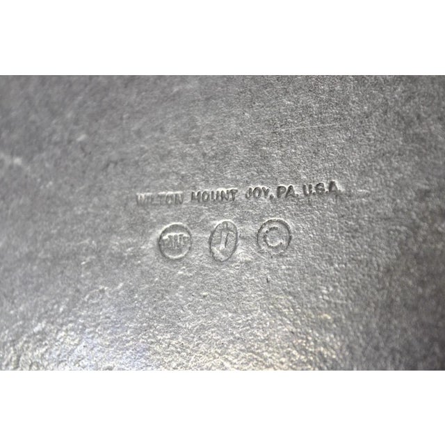 Silver Vintage Wilton Mount Joy, Pa Silver Plated Cast Aluminum 14" Dish Platter Tray For Sale - Image 8 of 11