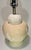 Mid-Twentieth Century Creme and White Ceramic Table Lamp For Sale - Image 11 of 12