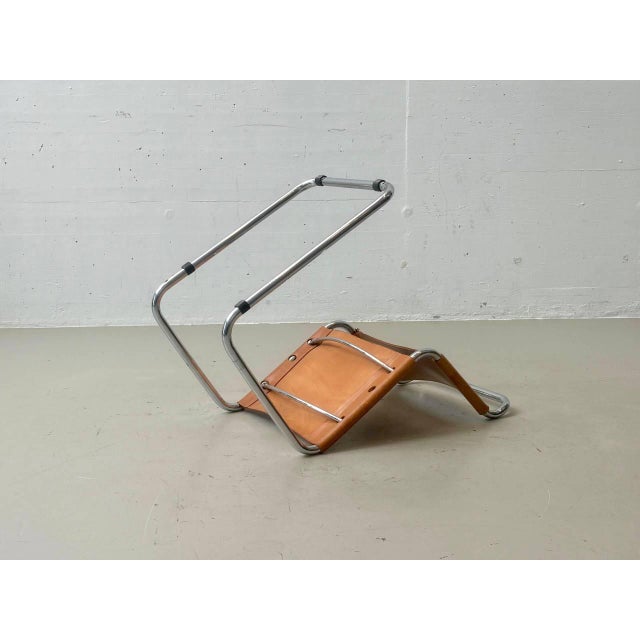 Bauhaus Cantilever Chair with Cognac Leather Covering For Sale - Image 3 of 18