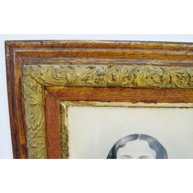 Victorian Charcoal Portrait Drawing Chairish